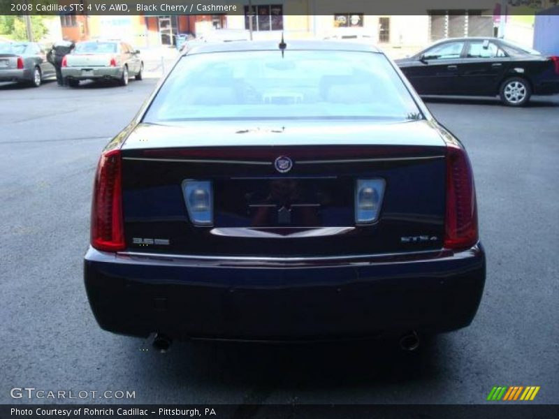 Black Cherry / Cashmere 2008 Cadillac STS 4 V6 AWD