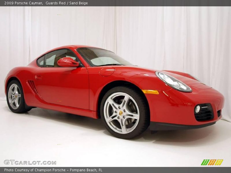 Guards Red / Sand Beige 2009 Porsche Cayman