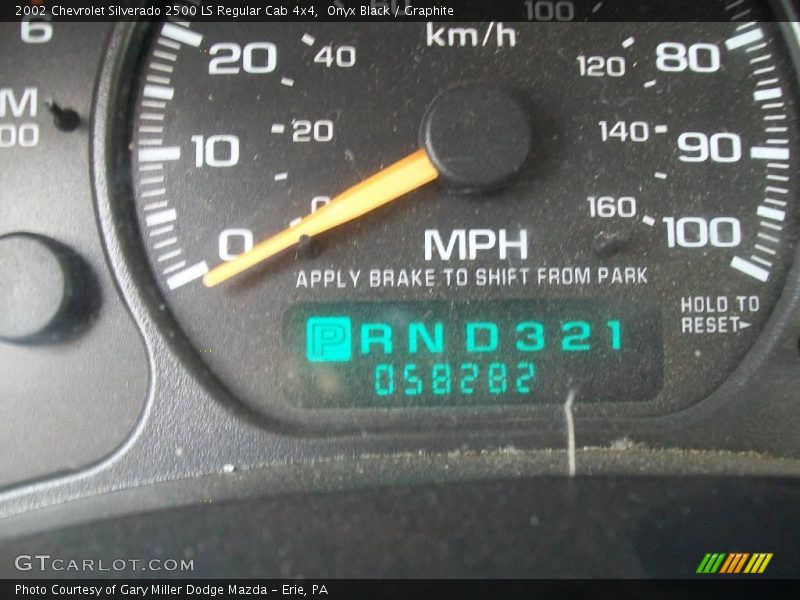 Onyx Black / Graphite 2002 Chevrolet Silverado 2500 LS Regular Cab 4x4