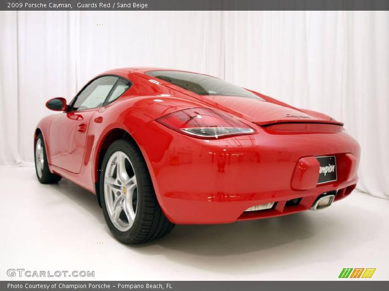 Guards Red / Sand Beige 2009 Porsche Cayman