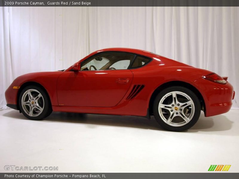 Guards Red / Sand Beige 2009 Porsche Cayman