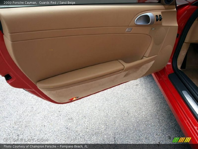 Guards Red / Sand Beige 2009 Porsche Cayman