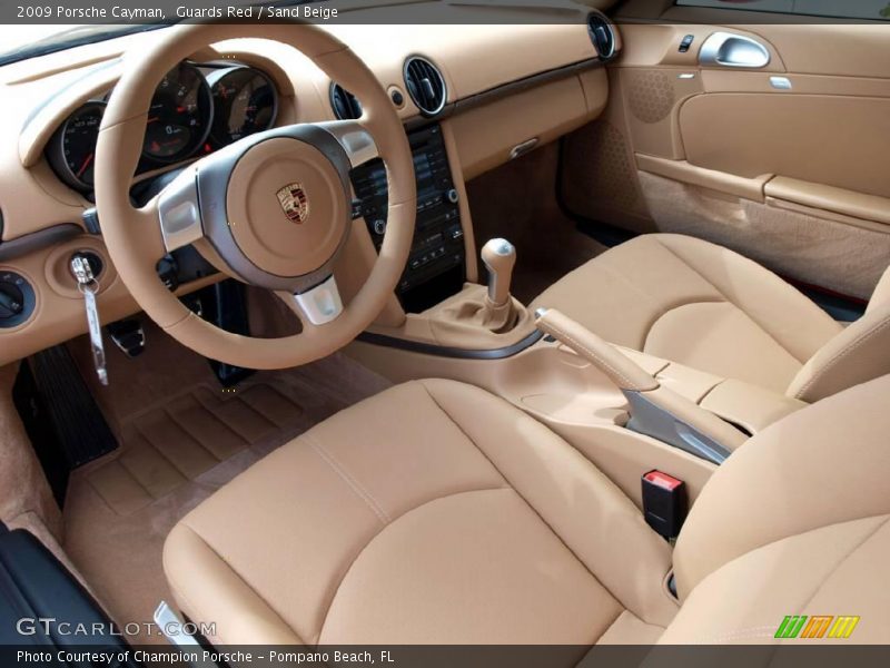 Guards Red / Sand Beige 2009 Porsche Cayman