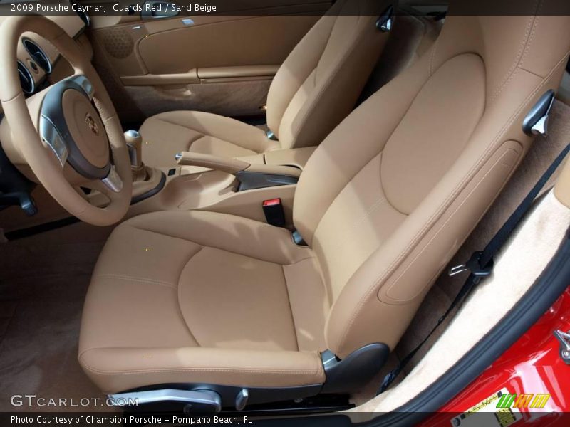 Guards Red / Sand Beige 2009 Porsche Cayman