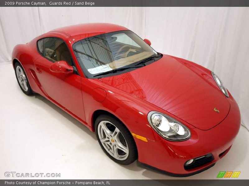Guards Red / Sand Beige 2009 Porsche Cayman