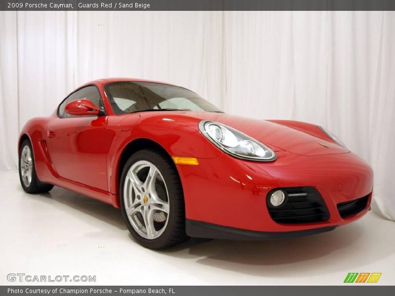Guards Red / Sand Beige 2009 Porsche Cayman