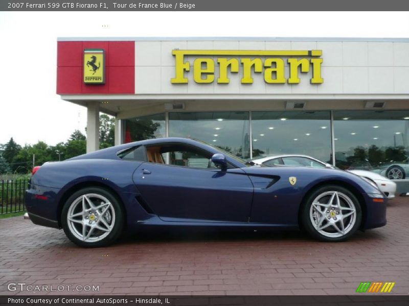 Tour de France Blue / Beige 2007 Ferrari 599 GTB Fiorano F1