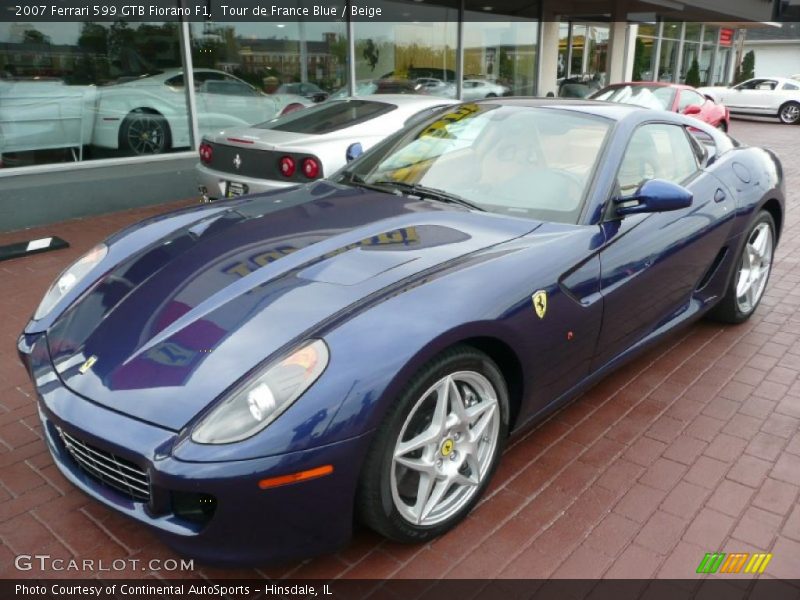 Tour de France Blue / Beige 2007 Ferrari 599 GTB Fiorano F1