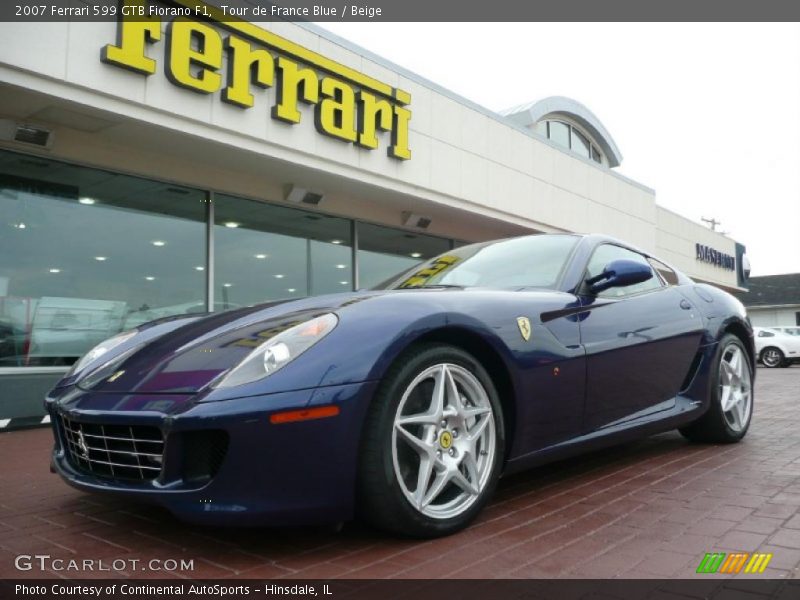 Tour de France Blue / Beige 2007 Ferrari 599 GTB Fiorano F1