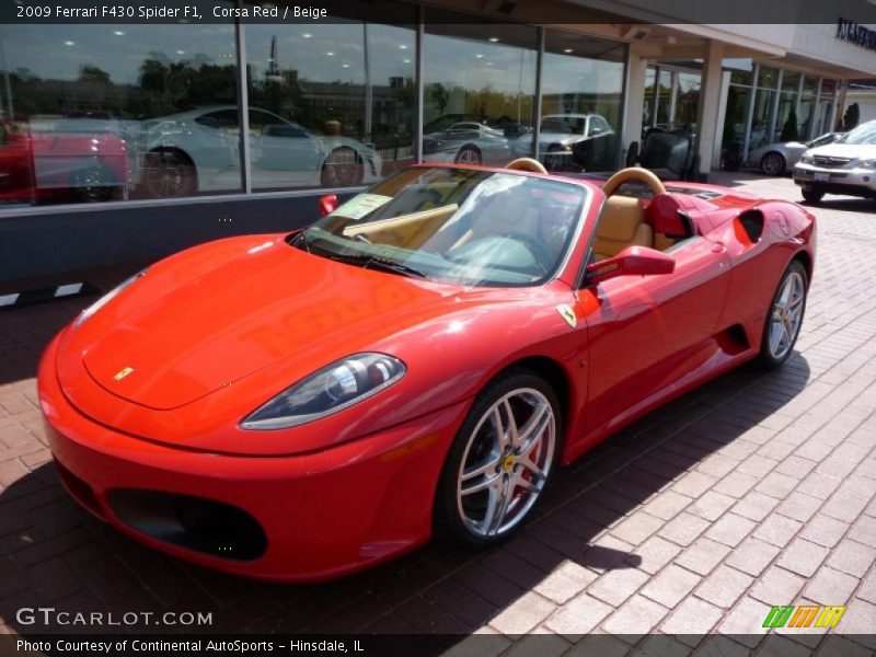 Corsa Red / Beige 2009 Ferrari F430 Spider F1