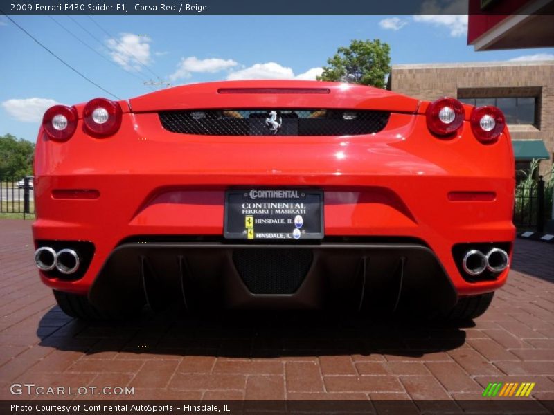 Corsa Red / Beige 2009 Ferrari F430 Spider F1