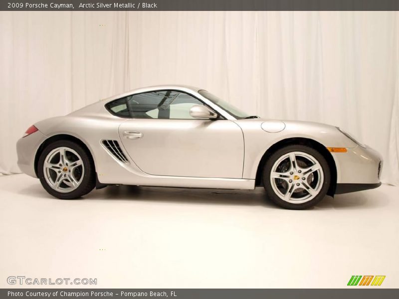 Arctic Silver Metallic / Black 2009 Porsche Cayman