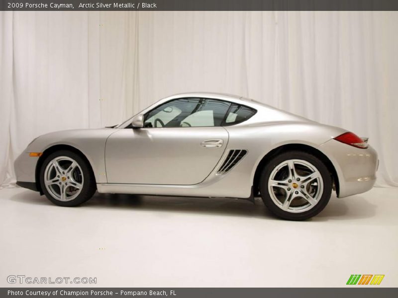 Arctic Silver Metallic / Black 2009 Porsche Cayman