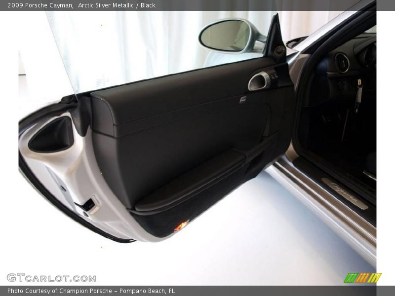 Arctic Silver Metallic / Black 2009 Porsche Cayman