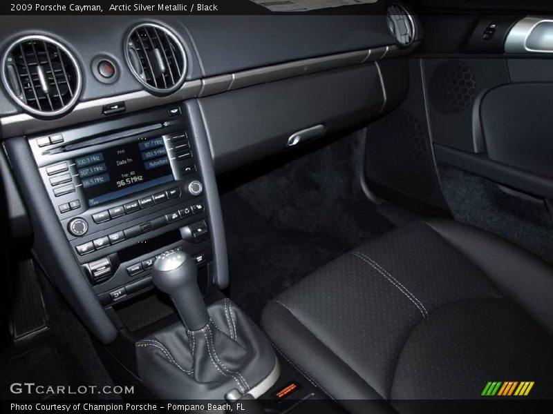 Arctic Silver Metallic / Black 2009 Porsche Cayman
