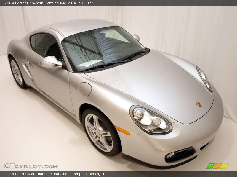 Arctic Silver Metallic / Black 2009 Porsche Cayman