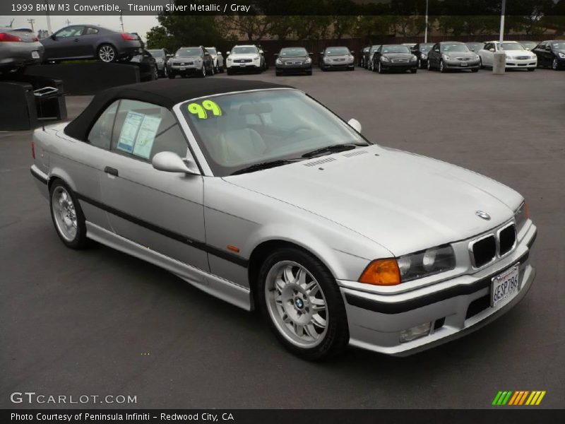 Titanium Silver Metallic / Gray 1999 BMW M3 Convertible