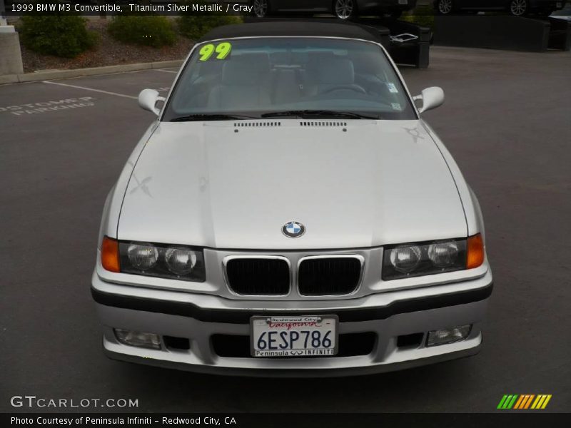 Titanium Silver Metallic / Gray 1999 BMW M3 Convertible