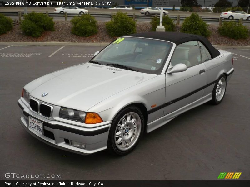 Titanium Silver Metallic / Gray 1999 BMW M3 Convertible