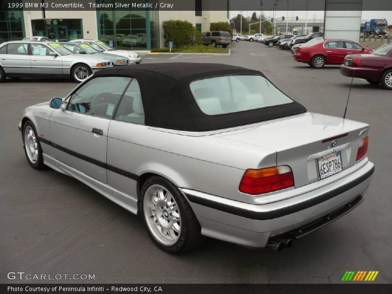 Titanium Silver Metallic / Gray 1999 BMW M3 Convertible