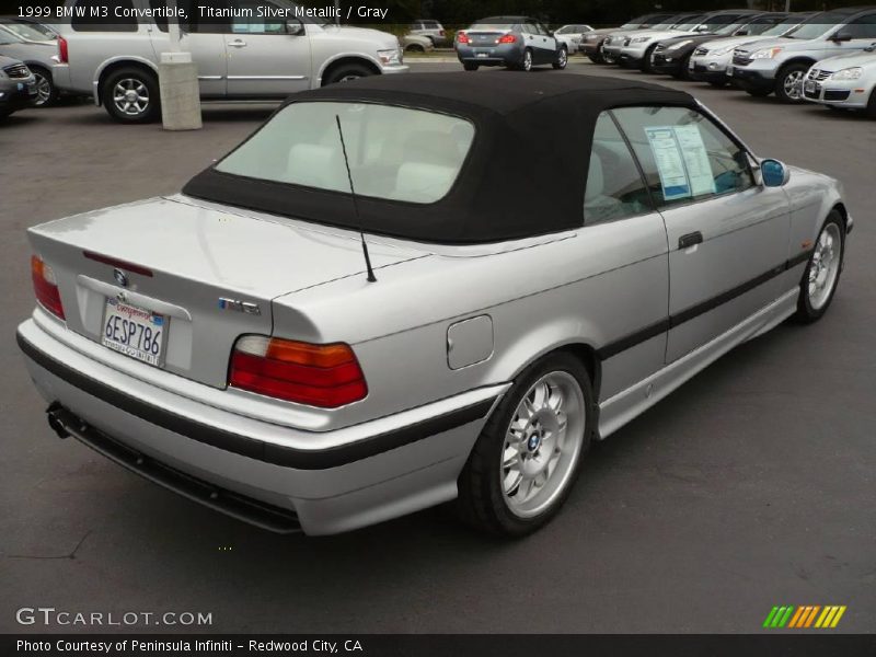 Titanium Silver Metallic / Gray 1999 BMW M3 Convertible