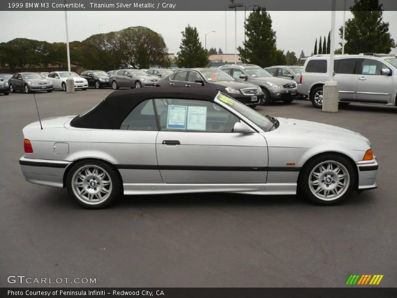 Titanium Silver Metallic / Gray 1999 BMW M3 Convertible