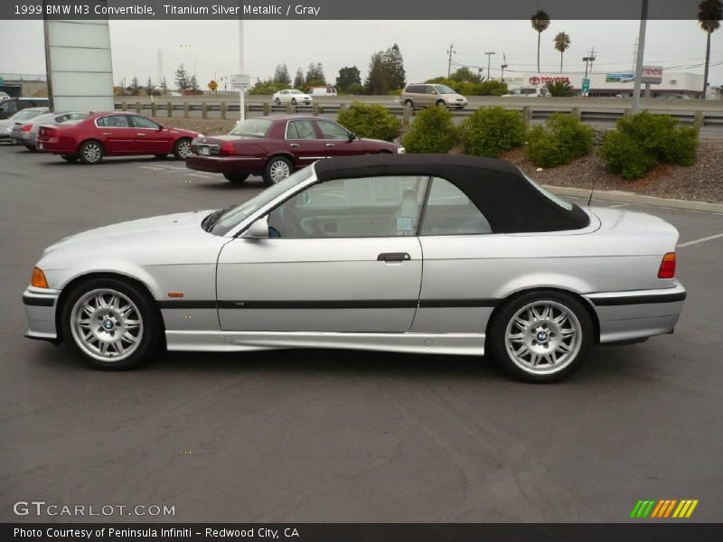 Titanium Silver Metallic / Gray 1999 BMW M3 Convertible