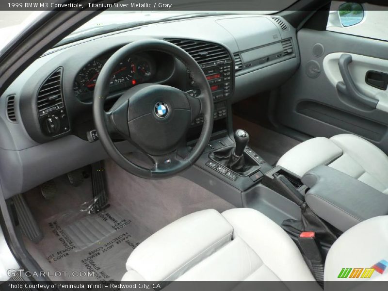 Titanium Silver Metallic / Gray 1999 BMW M3 Convertible