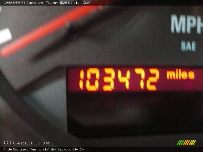 Titanium Silver Metallic / Gray 1999 BMW M3 Convertible