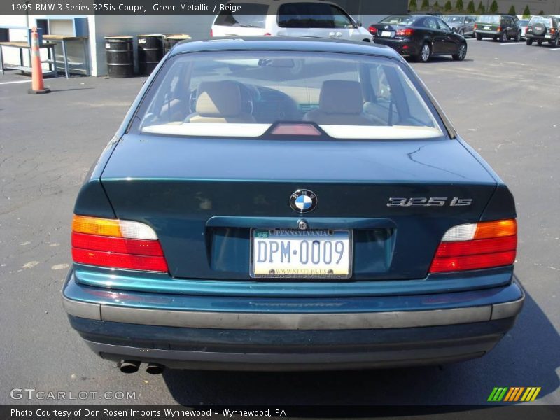 Green Metallic / Beige 1995 BMW 3 Series 325is Coupe