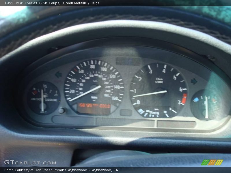 Green Metallic / Beige 1995 BMW 3 Series 325is Coupe
