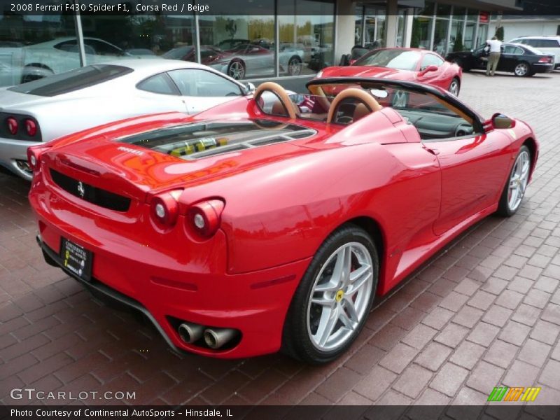 Corsa Red / Beige 2008 Ferrari F430 Spider F1