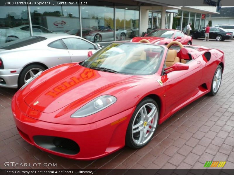 Corsa Red / Beige 2008 Ferrari F430 Spider F1
