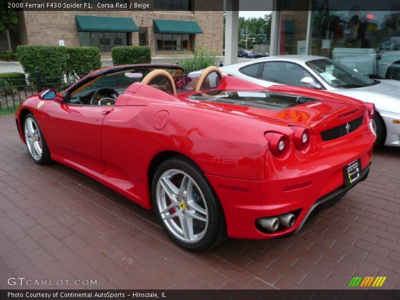 Corsa Red / Beige 2008 Ferrari F430 Spider F1