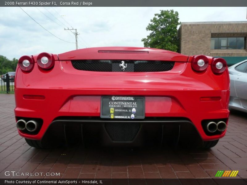 Corsa Red / Beige 2008 Ferrari F430 Spider F1