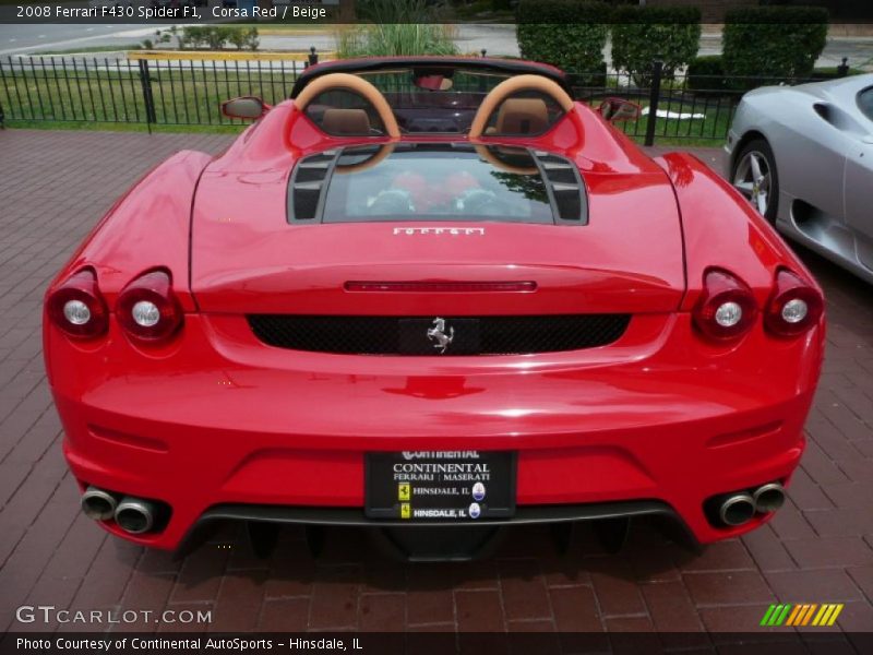 Corsa Red / Beige 2008 Ferrari F430 Spider F1