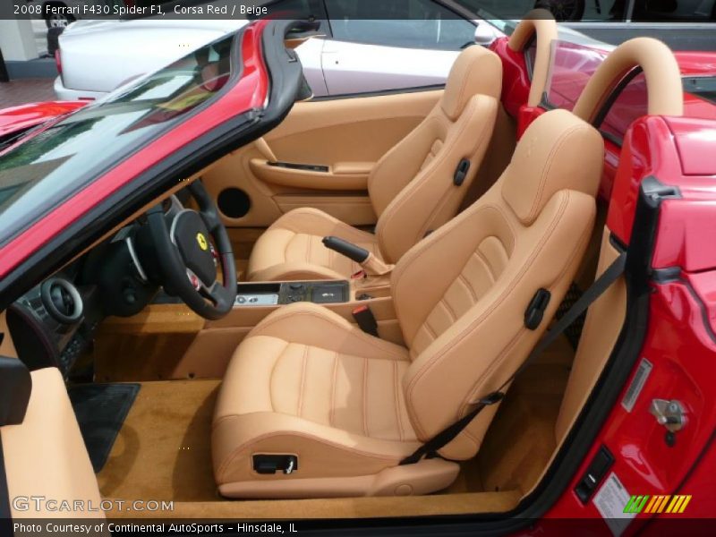 Corsa Red / Beige 2008 Ferrari F430 Spider F1