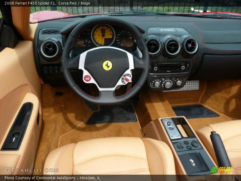 Corsa Red / Beige 2008 Ferrari F430 Spider F1