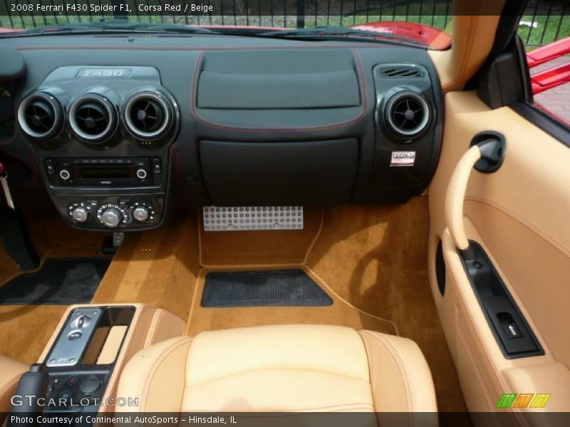 Corsa Red / Beige 2008 Ferrari F430 Spider F1