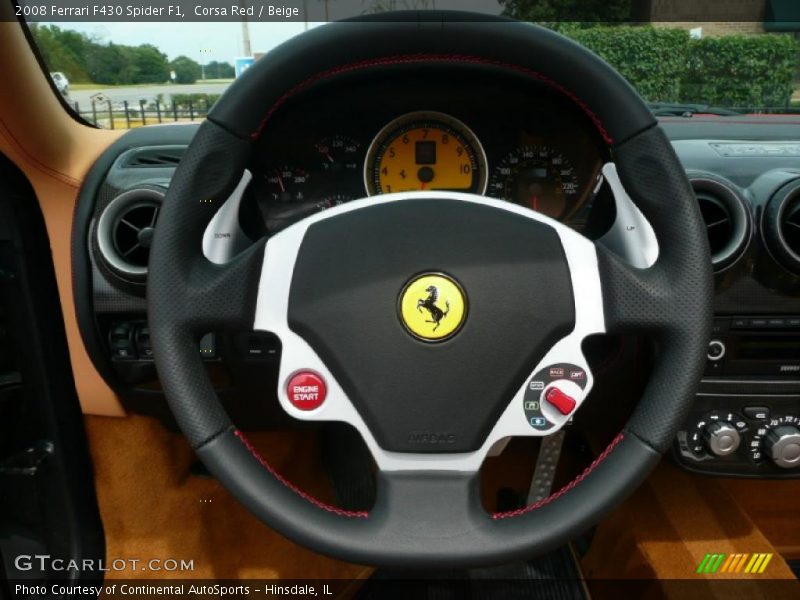 Corsa Red / Beige 2008 Ferrari F430 Spider F1
