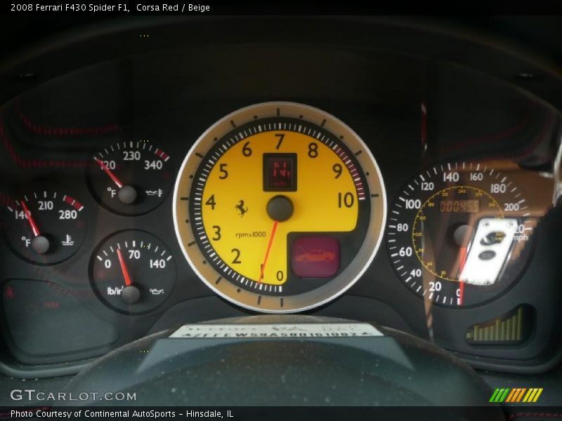 Corsa Red / Beige 2008 Ferrari F430 Spider F1