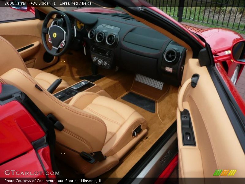 Corsa Red / Beige 2008 Ferrari F430 Spider F1