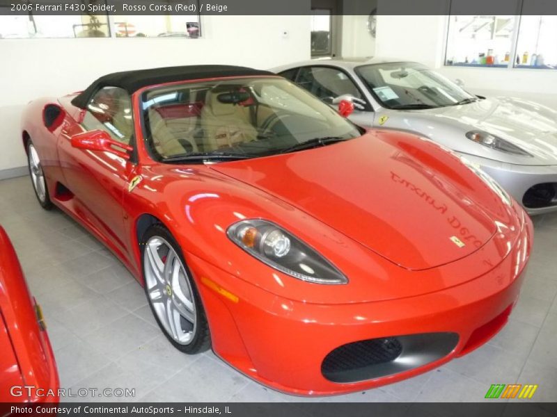 Rosso Corsa (Red) / Beige 2006 Ferrari F430 Spider