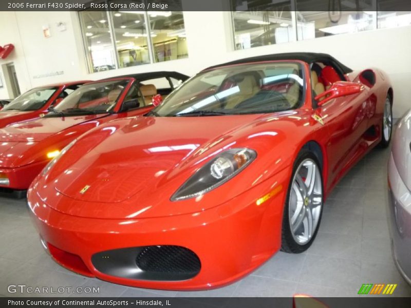 Rosso Corsa (Red) / Beige 2006 Ferrari F430 Spider
