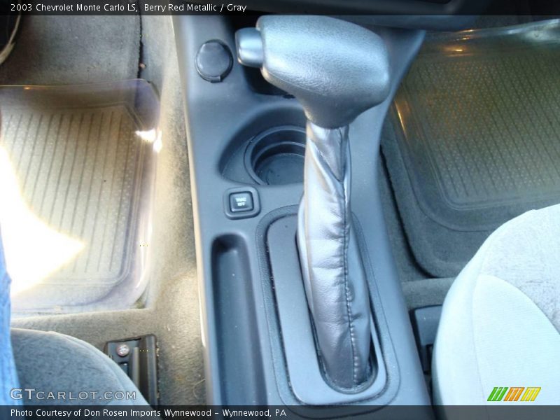 Berry Red Metallic / Gray 2003 Chevrolet Monte Carlo LS