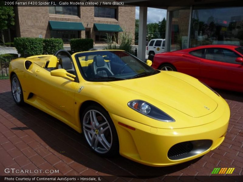 Giallo Modena (Yellow) / Nero (Black) 2006 Ferrari F430 Spider F1
