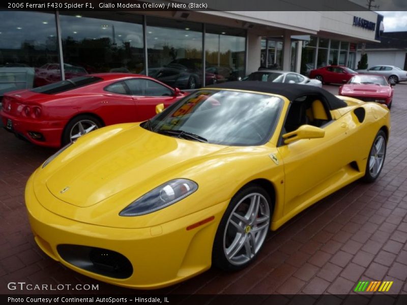Giallo Modena (Yellow) / Nero (Black) 2006 Ferrari F430 Spider F1