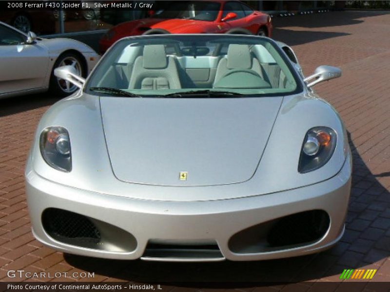 Silver Metallic / Gray 2008 Ferrari F430 Spider F1