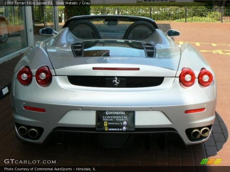 Silver Metallic / Gray 2008 Ferrari F430 Spider F1