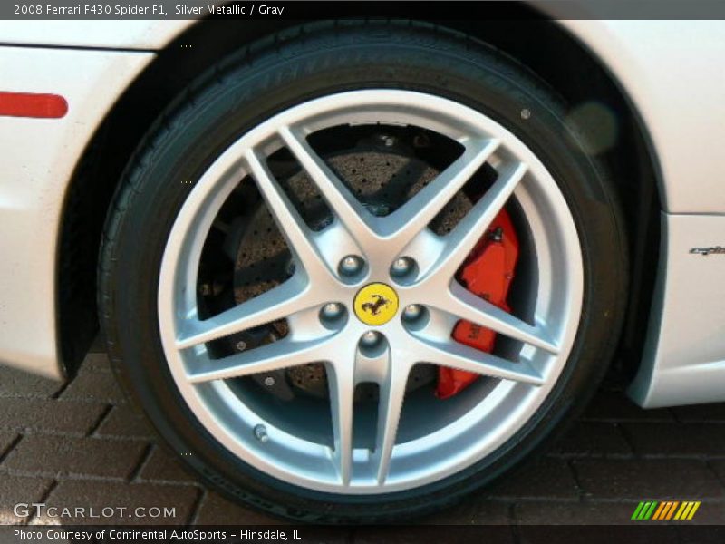 Silver Metallic / Gray 2008 Ferrari F430 Spider F1